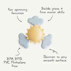 Mushie Sunshine easy care design simplifies cleaning after sessions