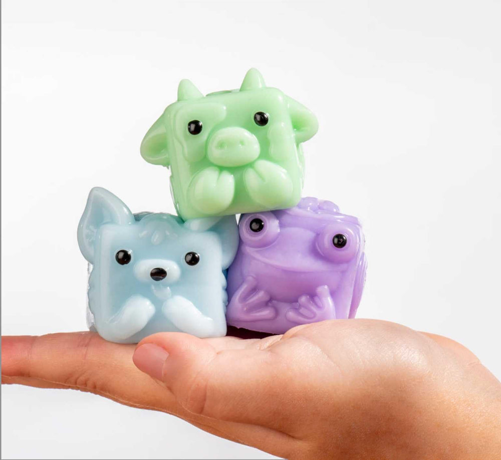 MushyKinz Mini Mystery Taba Squishy close-up highlights soft texture ideal for stress-relief and play.