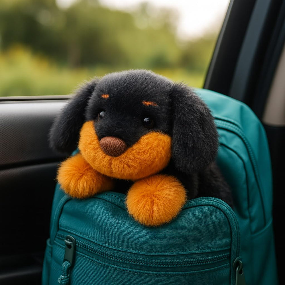 Mushymallow dachshund plush limbs weighted for versatile play