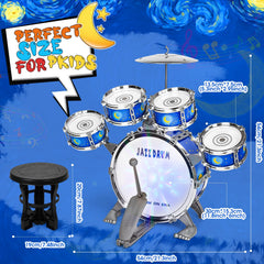 MusicForset drum stool included for comfortable, stable play sessions.