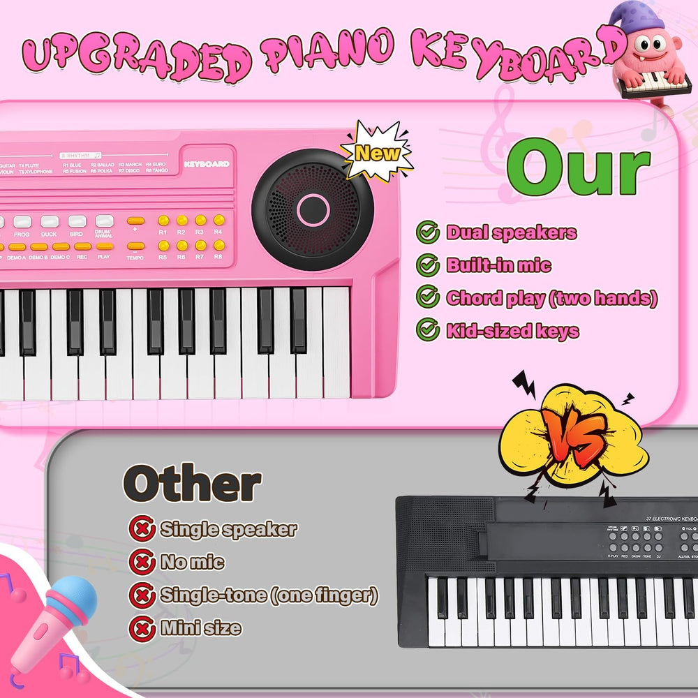 MusicForset kids microphone feature highlights audio play for singing