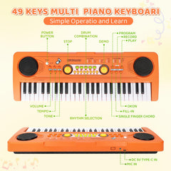 MusicForset keyboard with built-in microphone ready for songs