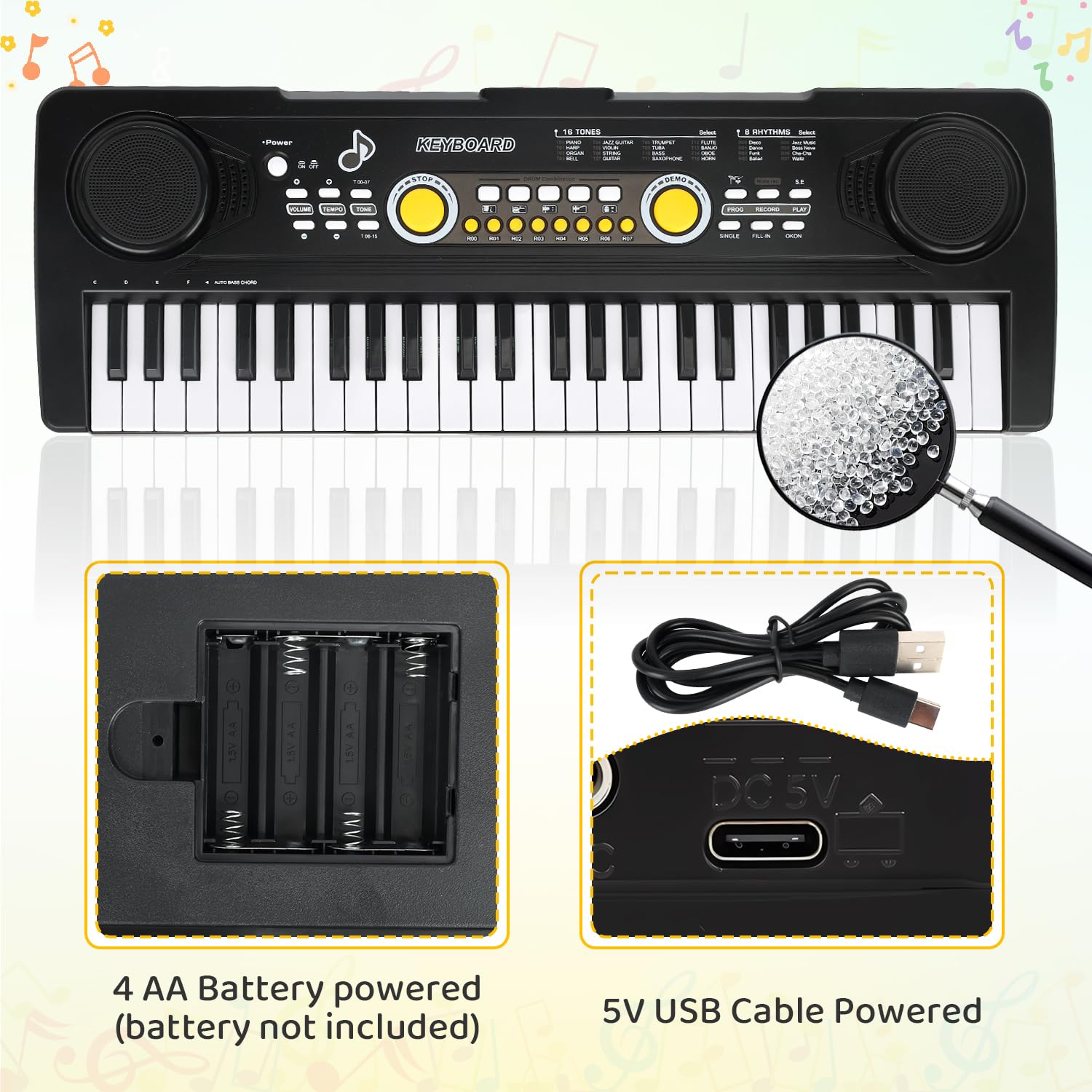 MusicForset USB and battery power options keep playtime flexible anywhere