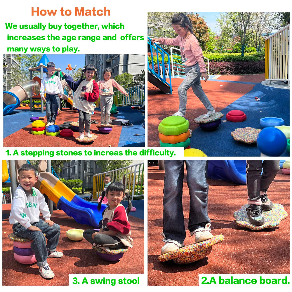 Mutasui flower-design board adds challenge across ages during play.