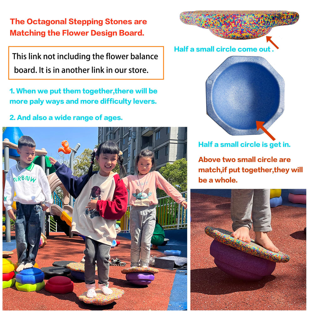 Mutasui lightweight stones with non-slip texture for safe, durable play.