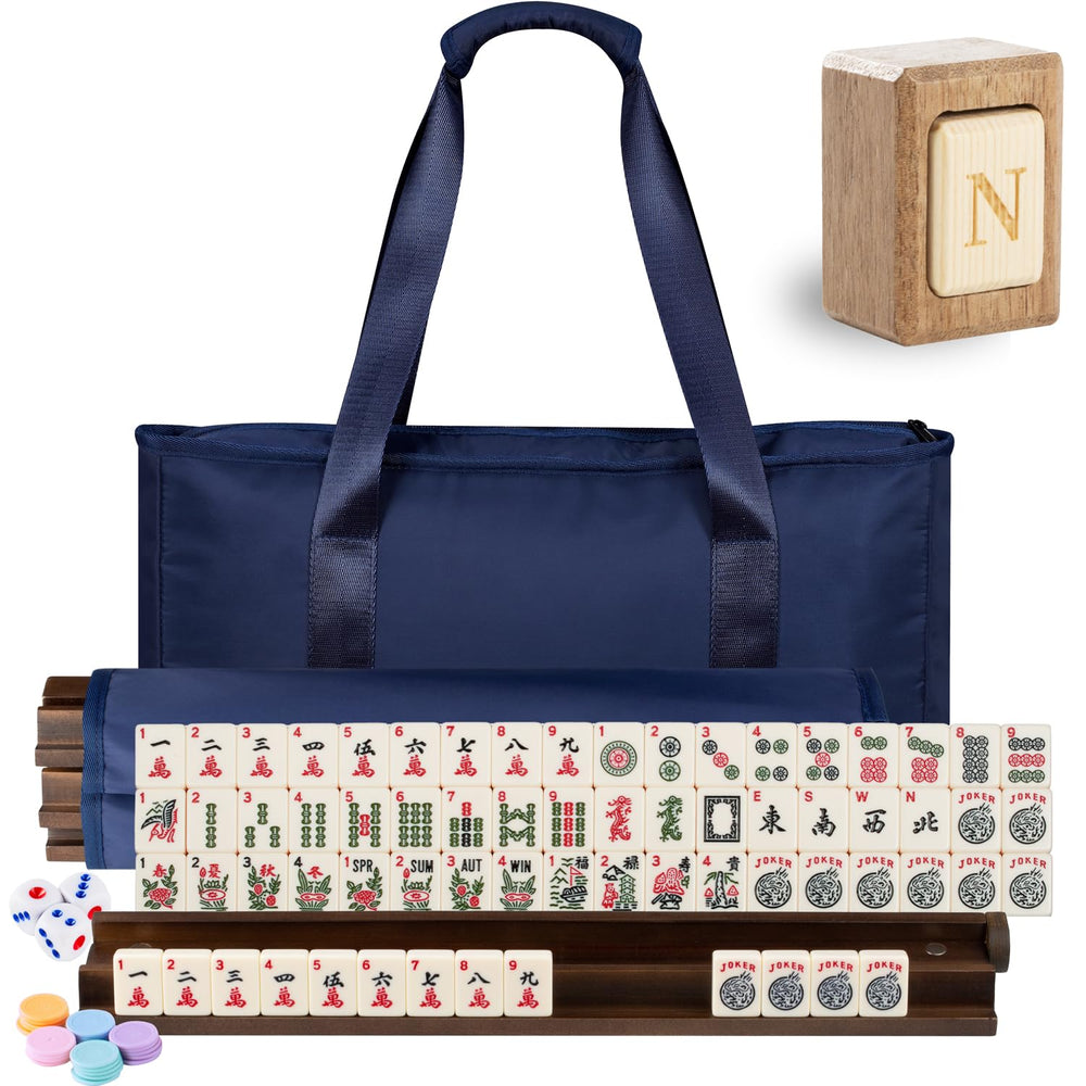 MUTEX American Mahjong tiles, 166-piece set, durable melamine for long-lasting play