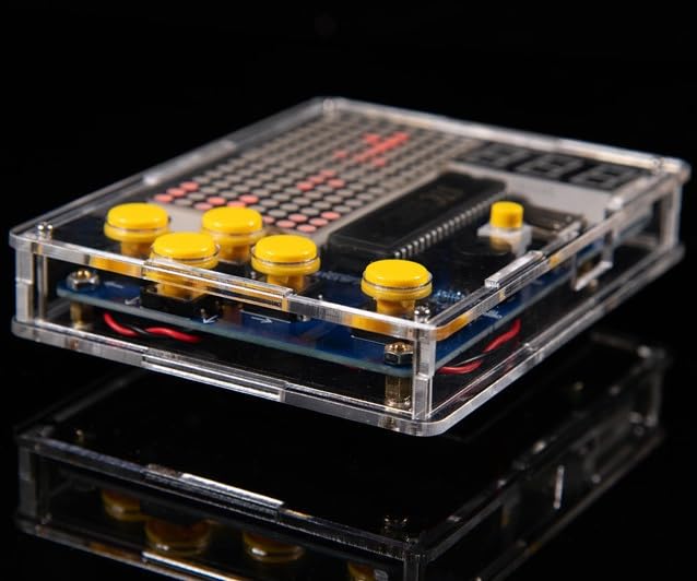 MUXWELL DIY Console circuit-board interior offers hands-on soldering practice.
