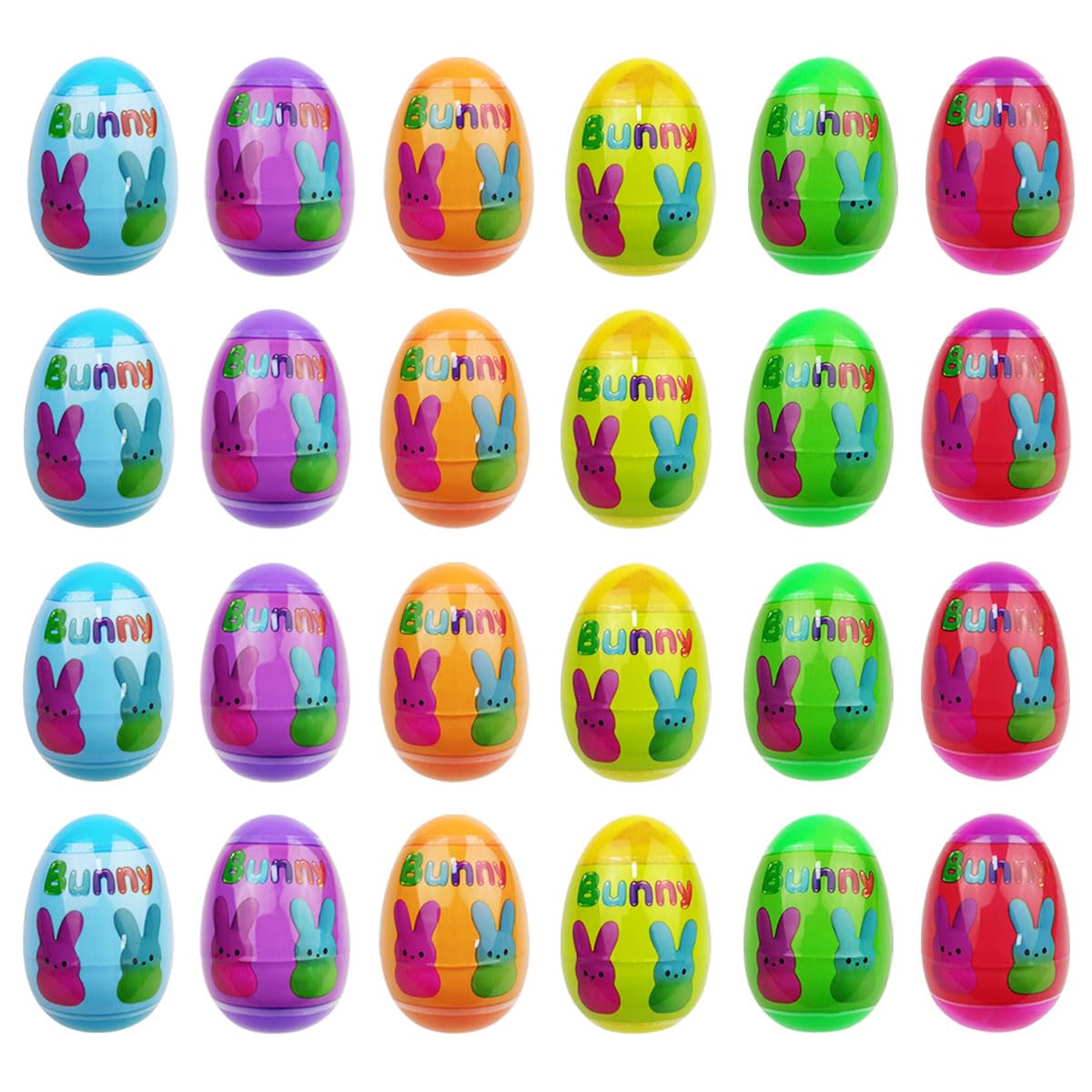 Muyiz slow rising bunny toys inside eggs for tactile play