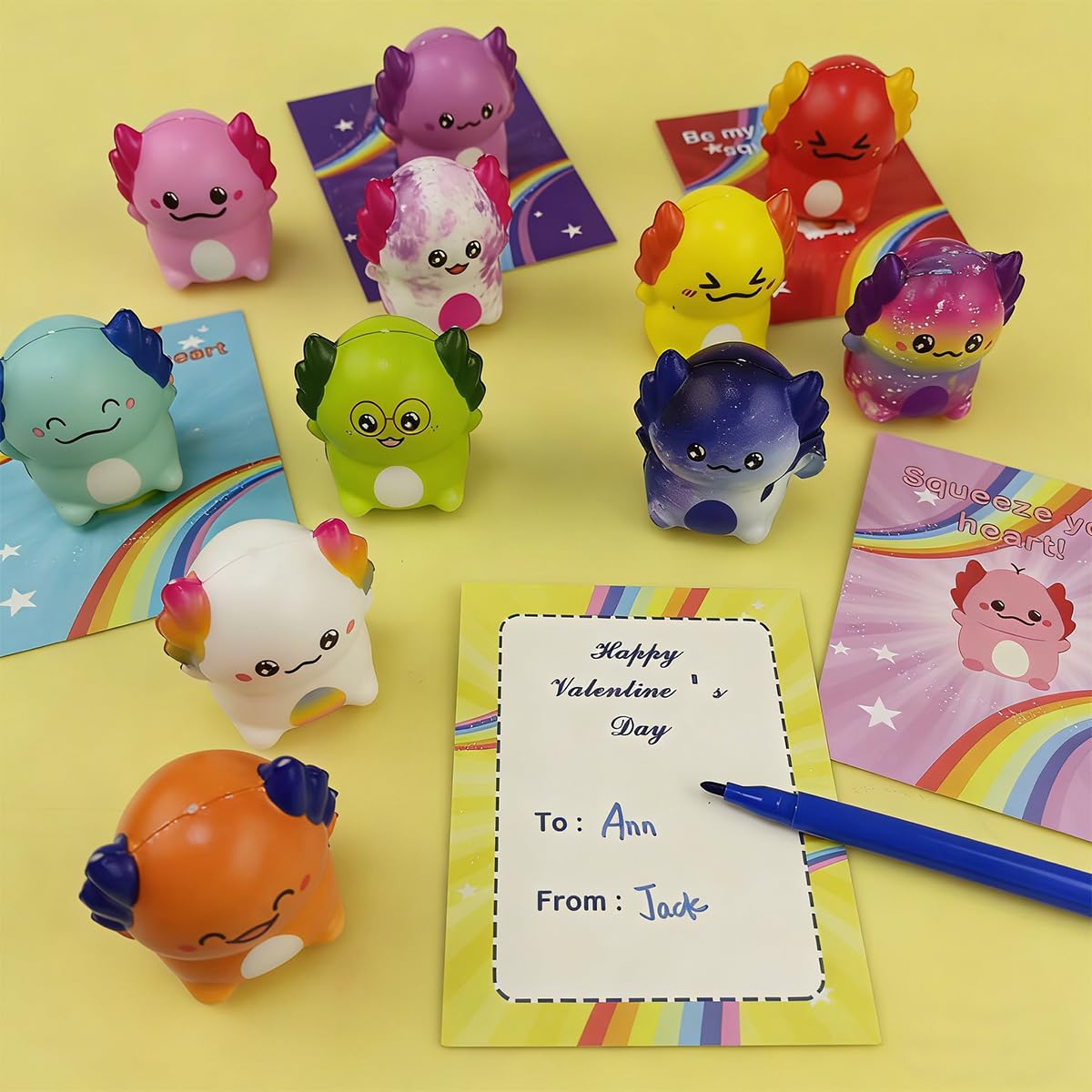 Bright Muyiz Valentine gift set with toys and cards for celebrations.