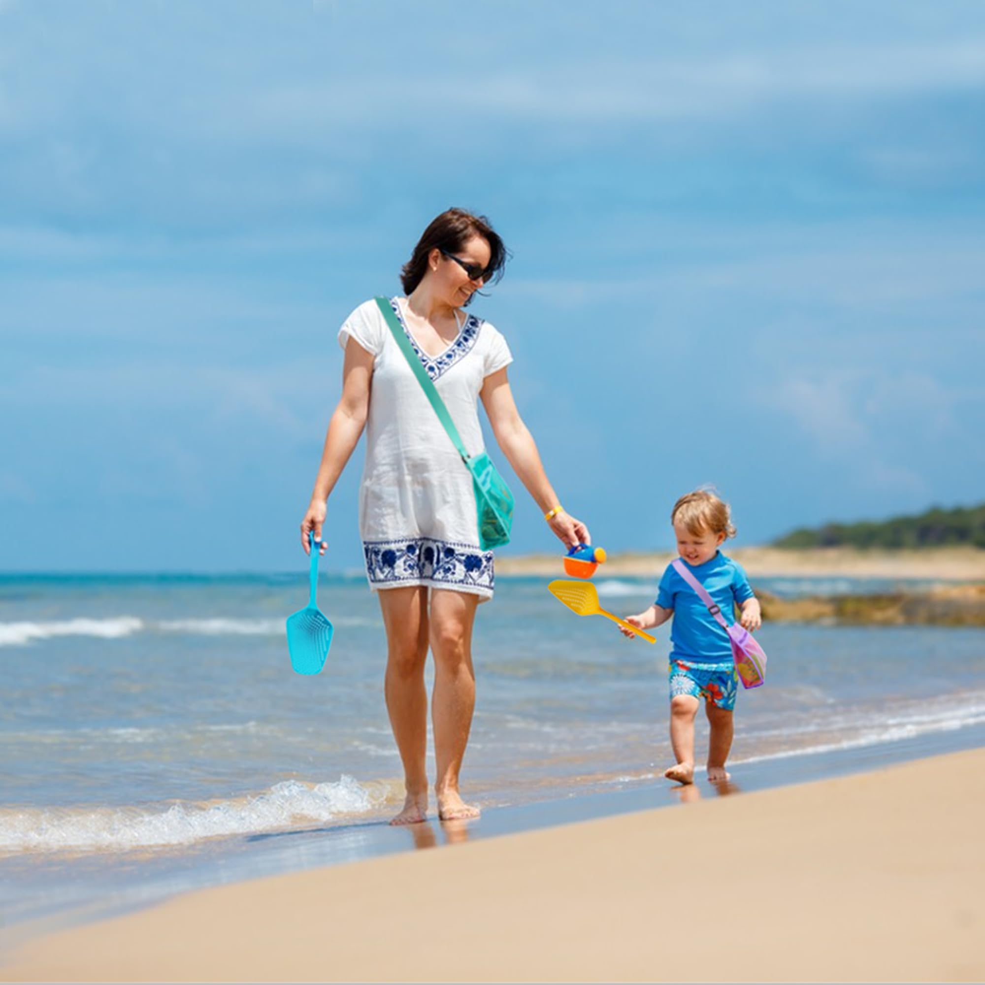 MUYIZI wide-capacity seashell bags keep treasures secure and easy to store.