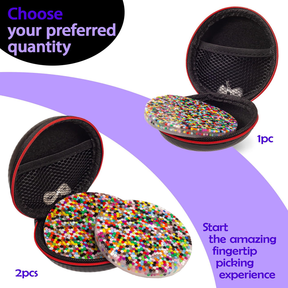MUYMUT Picky Pad beads embedded showcase vibrant tactile beads for sensory stimulation.