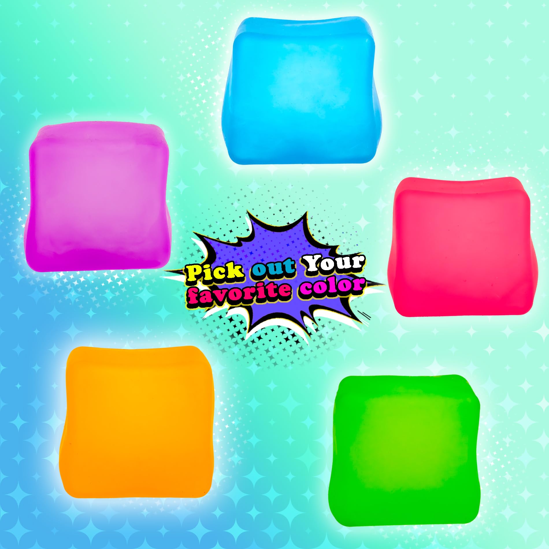 MUYMUT Sensory Stress Cube offers satisfying squish with high-density gel.