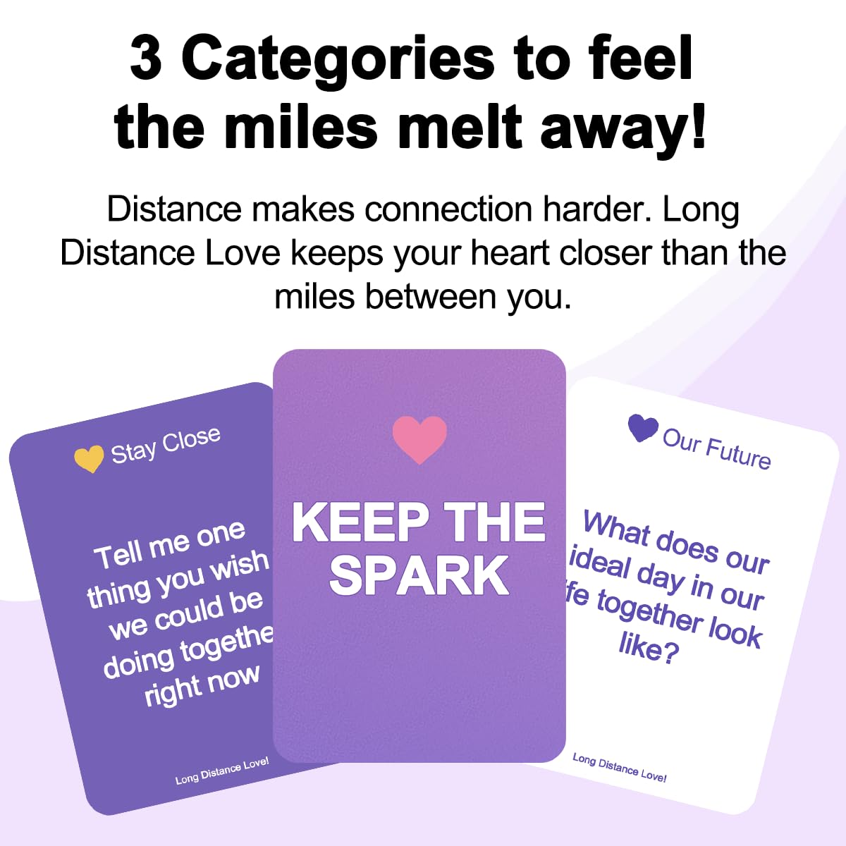 MY HERO CARDS Long Distance Love color coded categories—easy to pick a theme during calls