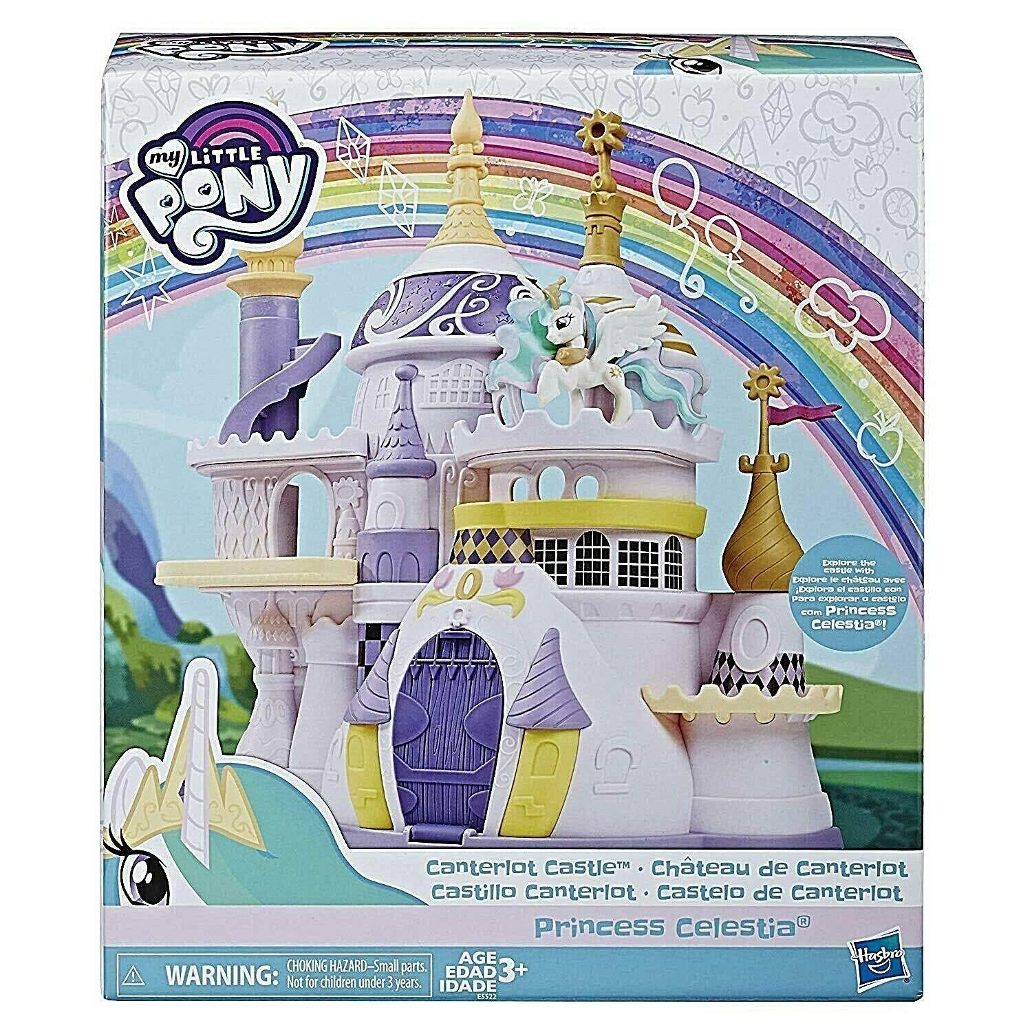 My Little Pony Canterlot Castle Playset image featuring the castle and Princess Celestia for imaginative play
