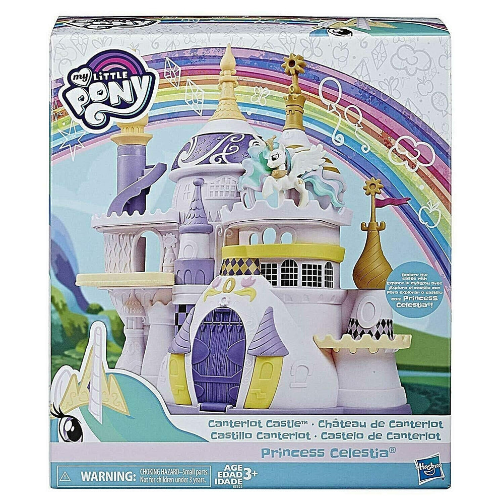 My Little Pony Canterlot Castle Playset image featuring the castle and Princess Celestia for imaginative play