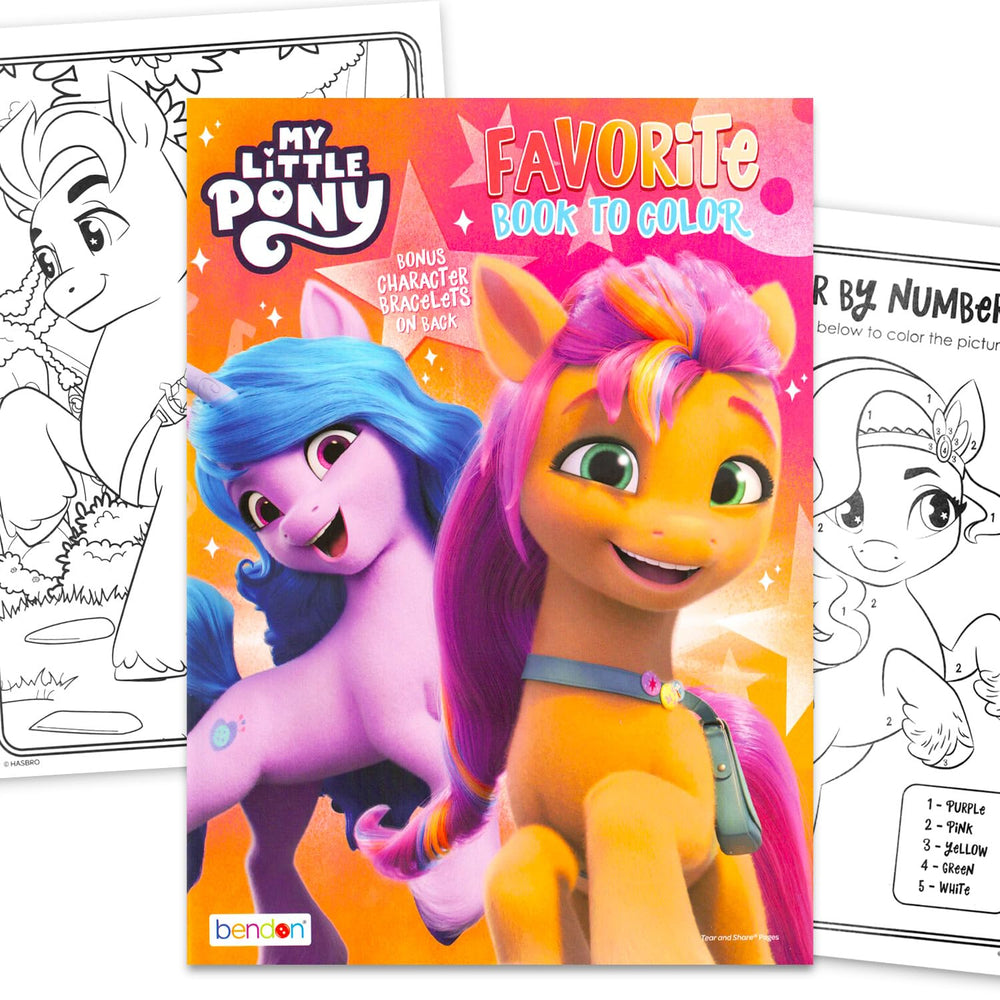 My Little Pony coloring book cover with 32 pages for screen-free creative fun