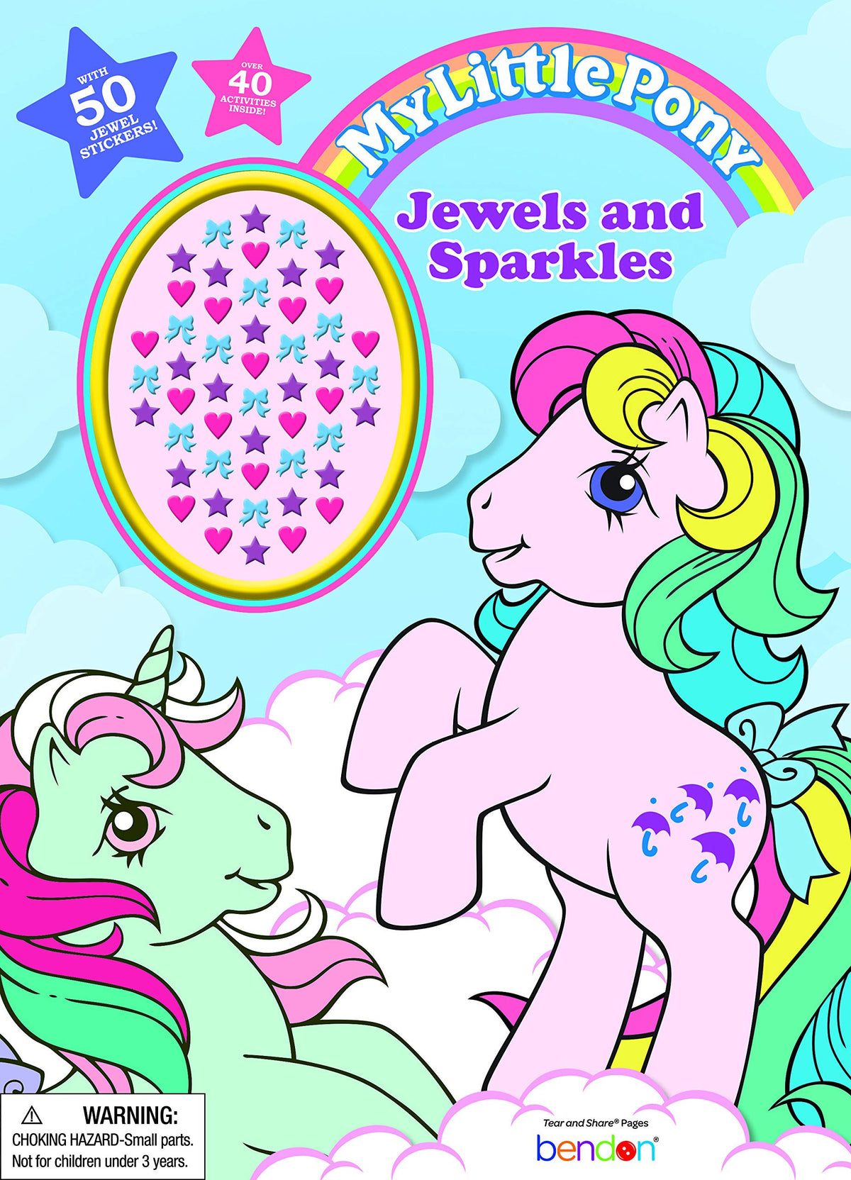 My Little Pony coloring book cover invites creative play with vibrant ponies.