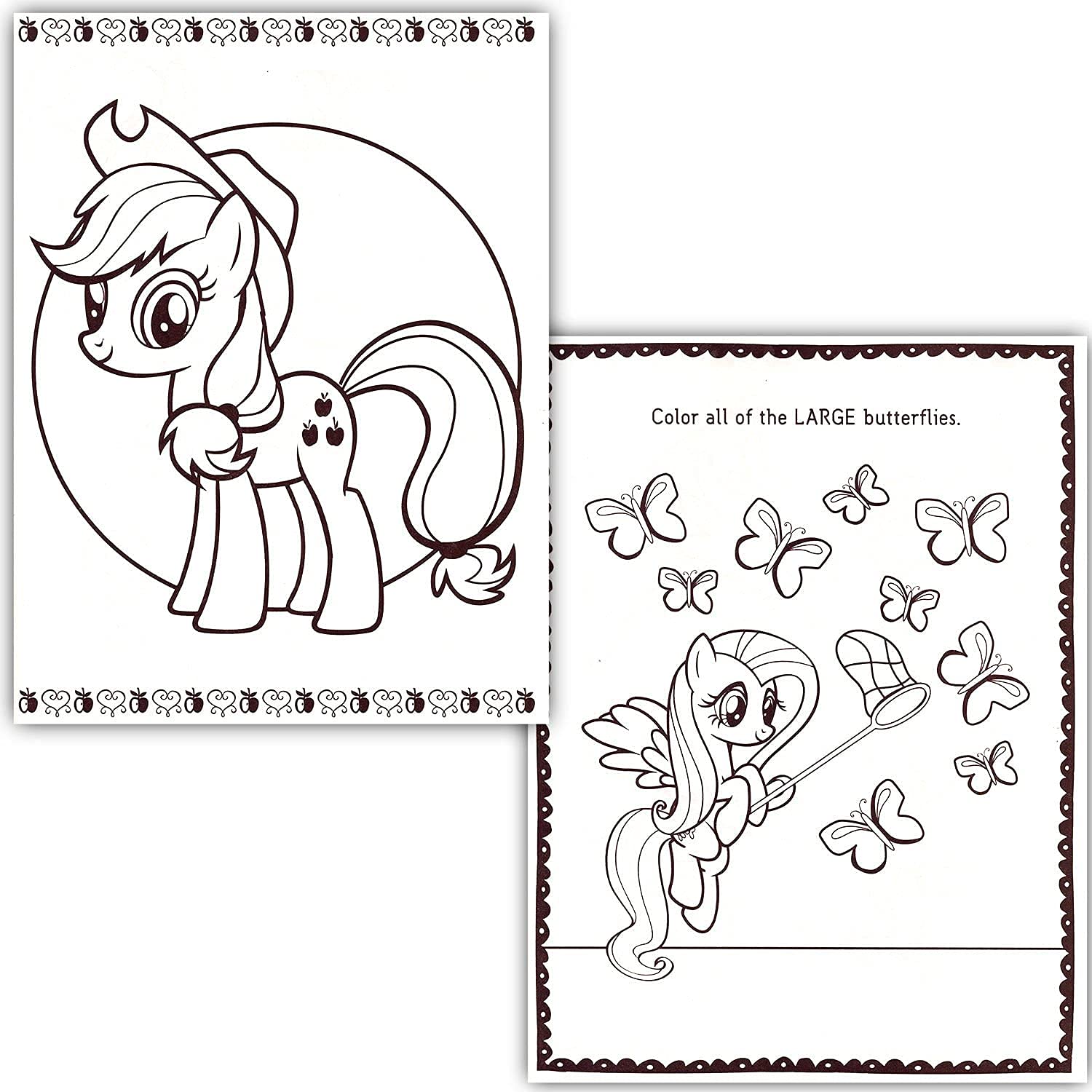 My Little Pony coloring pages featuring Fluttershy for calm, focused activity.