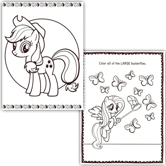 My Little Pony coloring pages featuring Fluttershy for calm, focused activity.