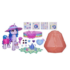 My Little Pony Crystal Adventure Izzy Moonbow figure ready for imaginative play with articulated pose.