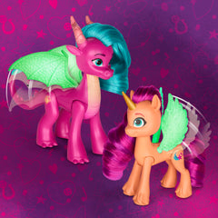 My Little Pony Sparky Sparkeroni glows entirely for magical storytelling after dark