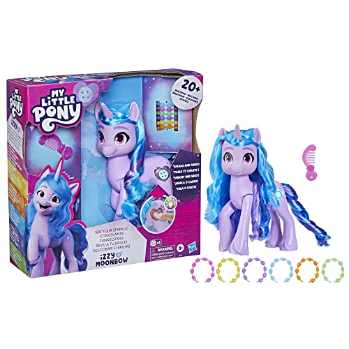 My Little Pony Izzy Moonbow color-chart helps kids interpret sparkles.