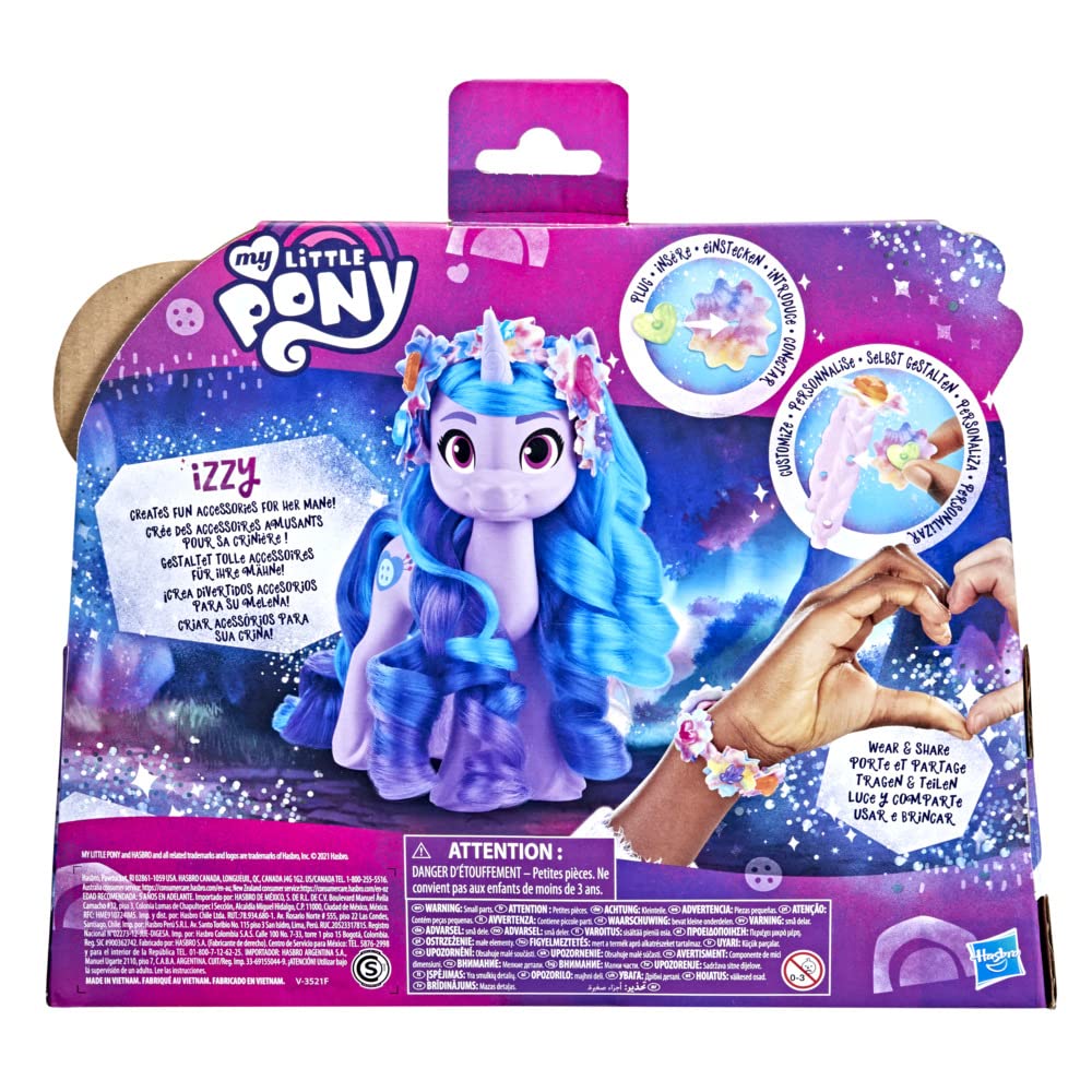 My Little Pony Izzy Moonbow comb helps quick hair touch-ups