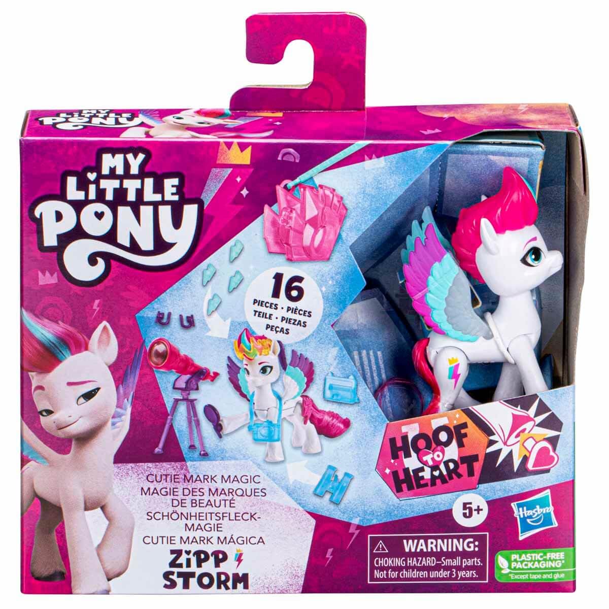 Surprise story and accessories inspire imaginative play with Zipp Storm.