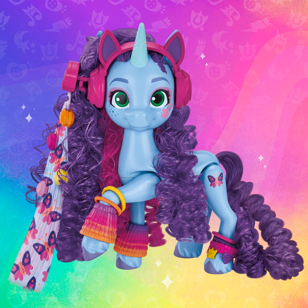 Misty Brightdawn comb for brushing her purple mane.