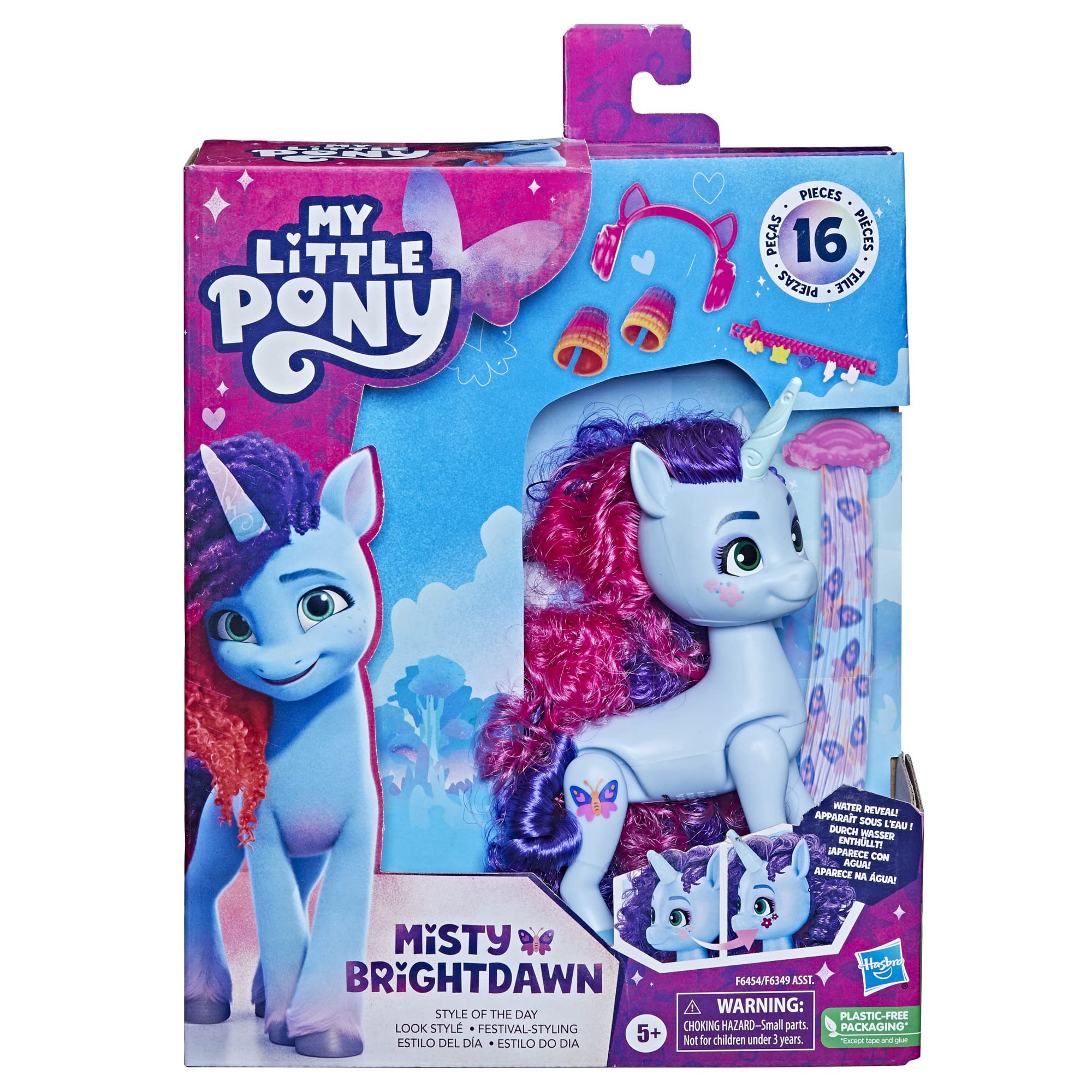 Misty Brightdawn face paint color change with cold water.