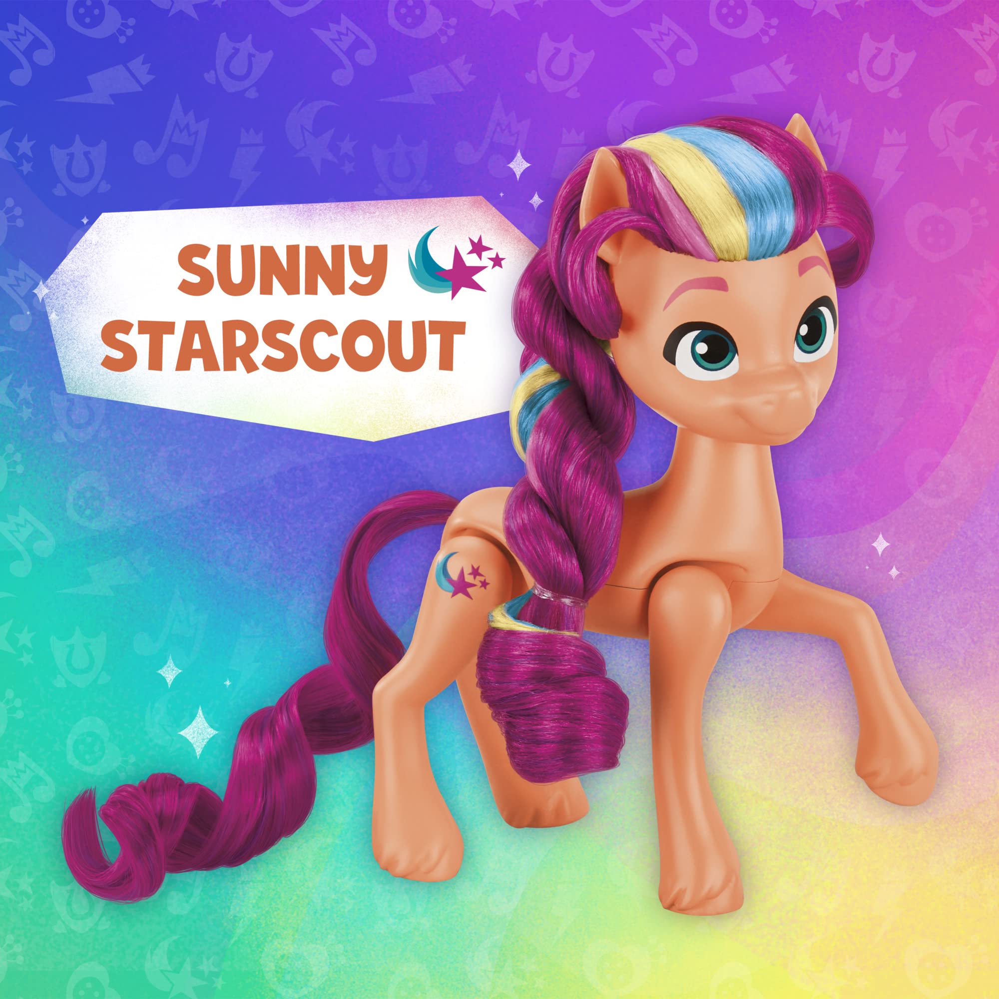 My Little Pony Rainbow Celebration rainbow-colored ponies display-ready in a vibrant collection.