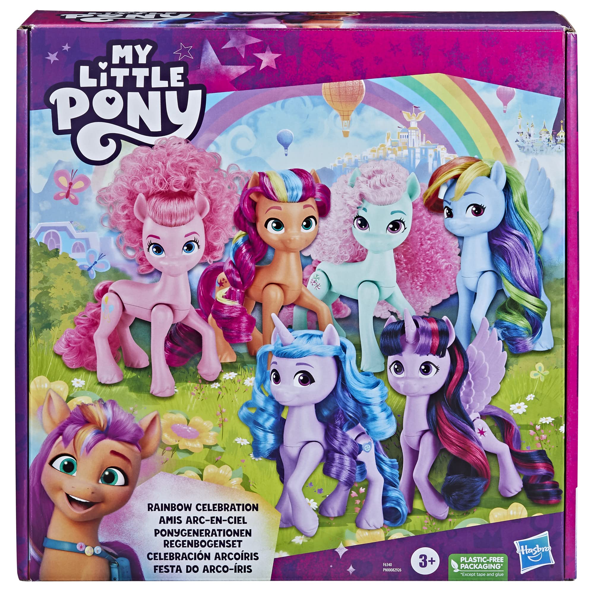 My Little Pony Rainbow Celebration Izzy Moonbow poseable figure sparks creative storytelling.