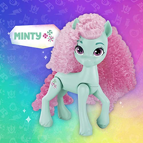 My Little Pony Rainbow Celebration rooted hair and textured manes boost tactile play.