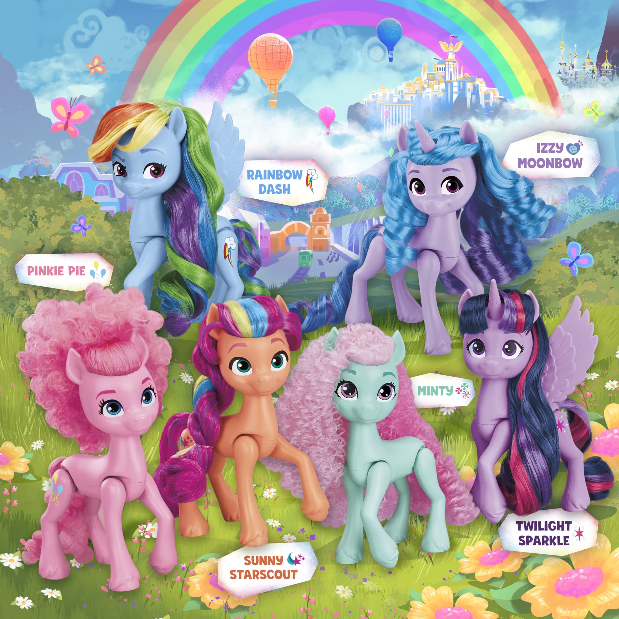 My Little Pony Rainbow Celebration Twilight Sparkle figure with articulated limbs for interactive fun.