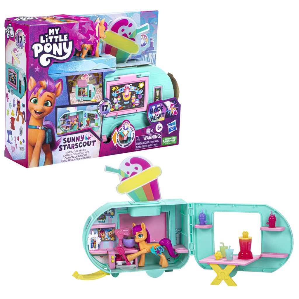 My Little Pony Sunny Starscout smoothie truck exterior sparks imaginative play.