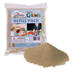 My Little Sandbox sand refill pour shot, ultra-fine natural sand for crafts and terrariums.