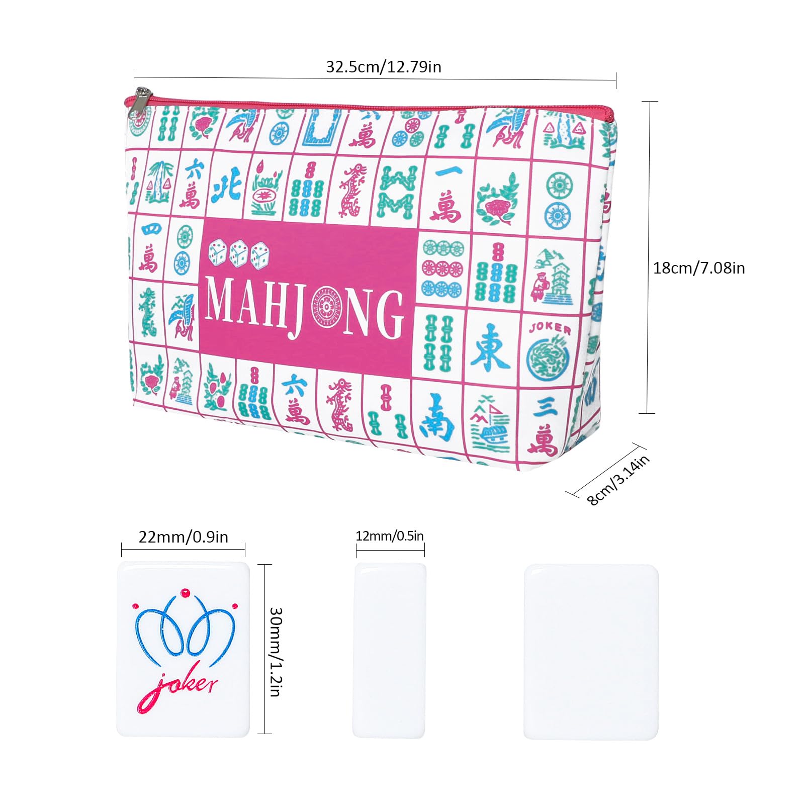 My Mahjong Trove carrying bag showcases portable storage for travel games.