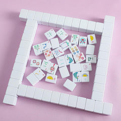 My Mahjong Trove engraved characters enhance readability during fast rounds.