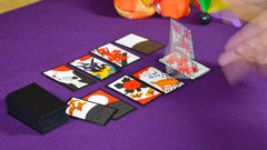 My Pet Elephant plastic storage box keeps the 48-card deck safe.