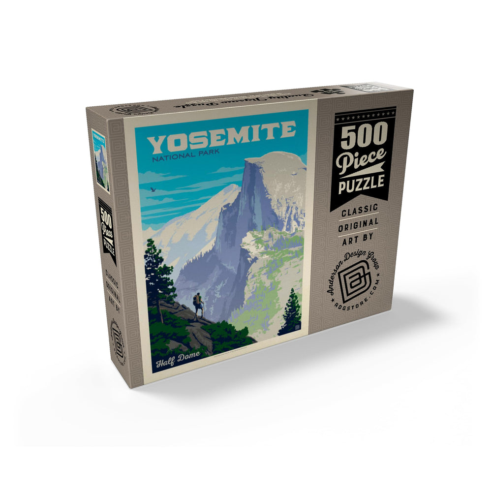 MyPuzzle Yosemite 500-piece puzzle box highlights premium blue board for durable builds.