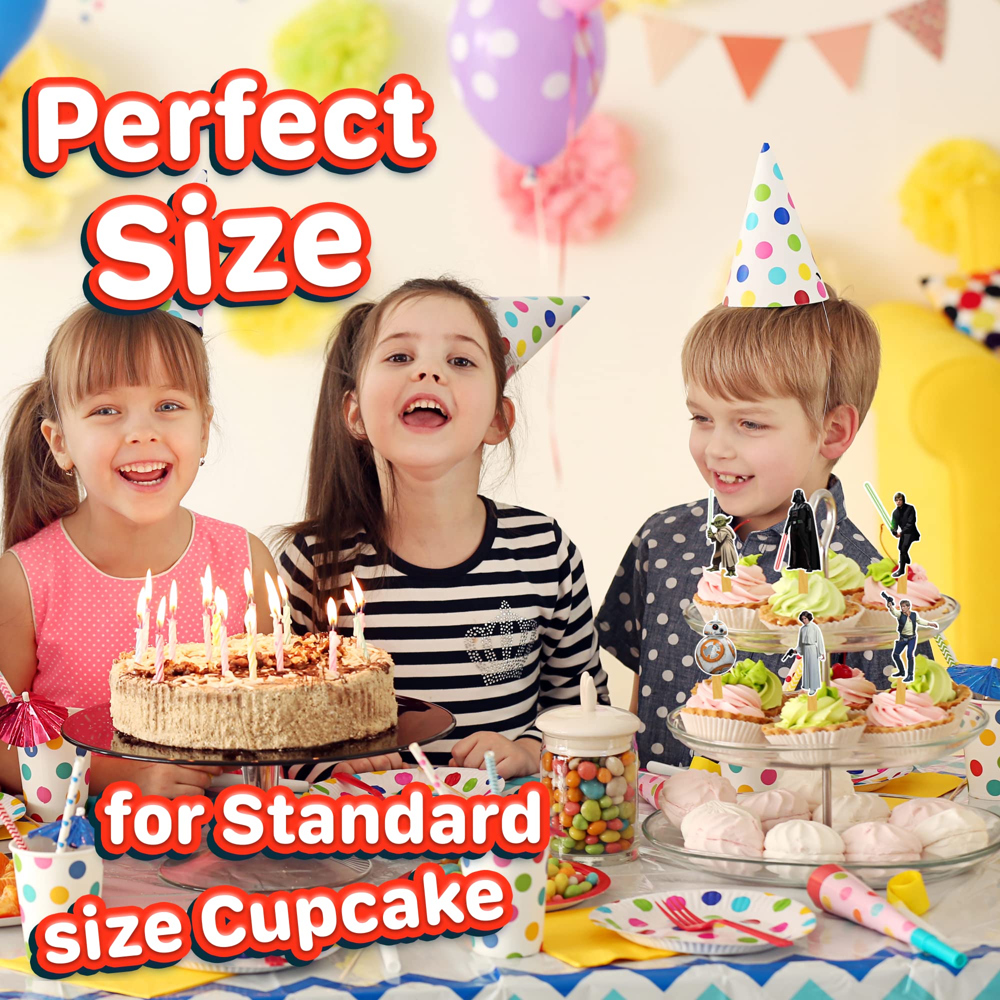 My Smart Choice Durable Wafer Paper Cupcake Toppers are easy to place on icing.