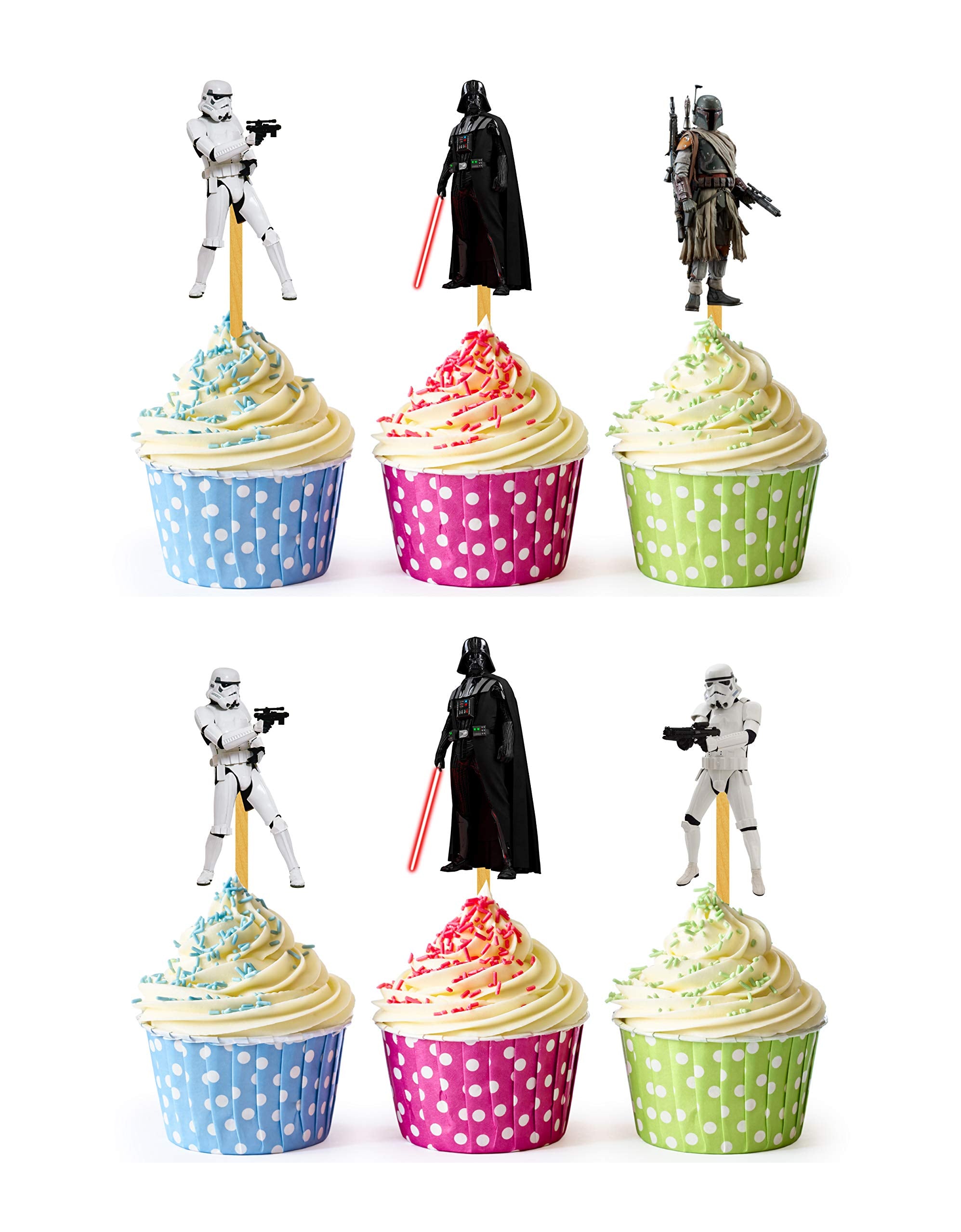 My Smart Choice Galactic Space Cupcake Toppers brighten birthday cupcakes.
