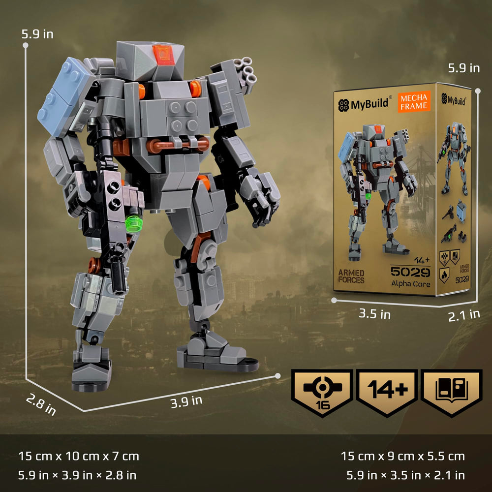 MyBuild Armed Forces Alpha Core 5029 cockpit fits mini figures for immersive play