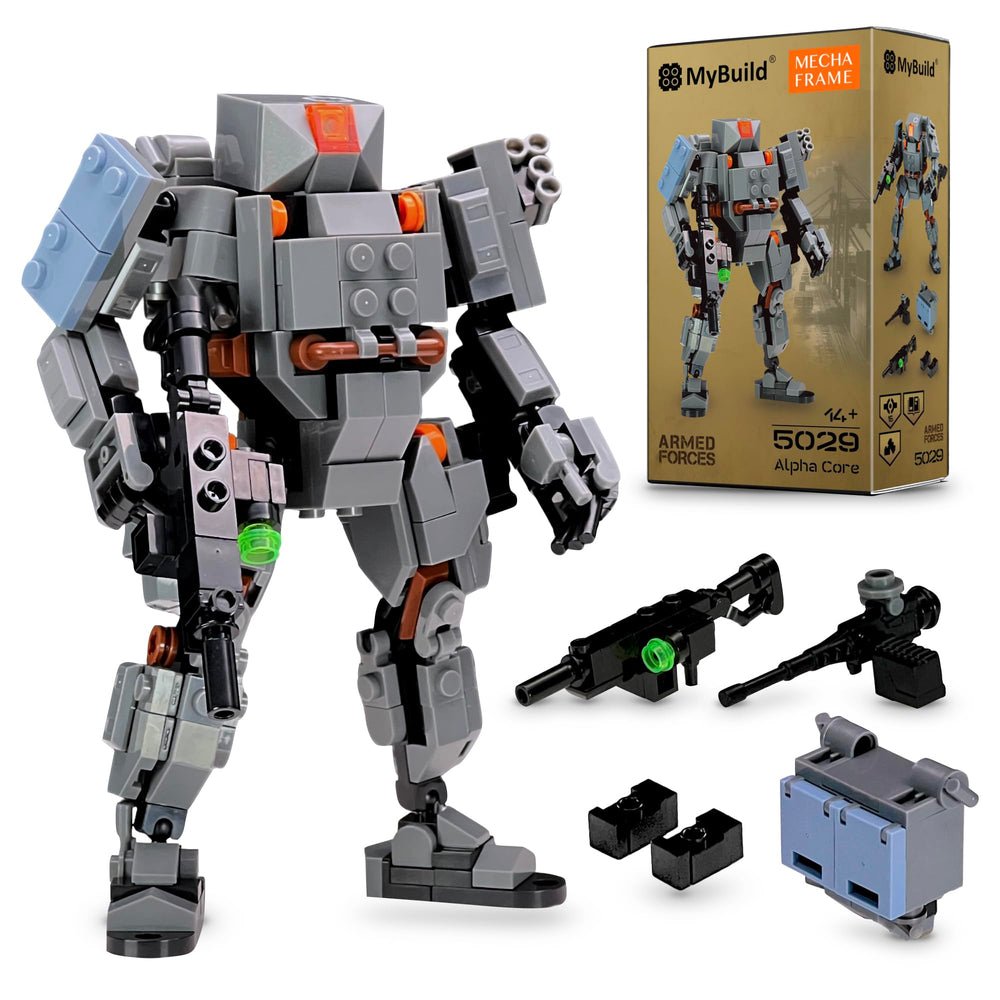 MyBuild Armed Forces Alpha Core 5029 front view shows modular loadouts for versatile missions