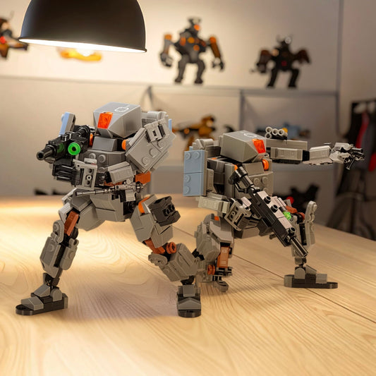 MyBuild Armed Forces Alpha Core 5029 side view with recon armor for stealth scouting