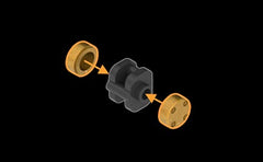 MyBuild Bricks F506 clip system enhances modularity for evolving mech designs.