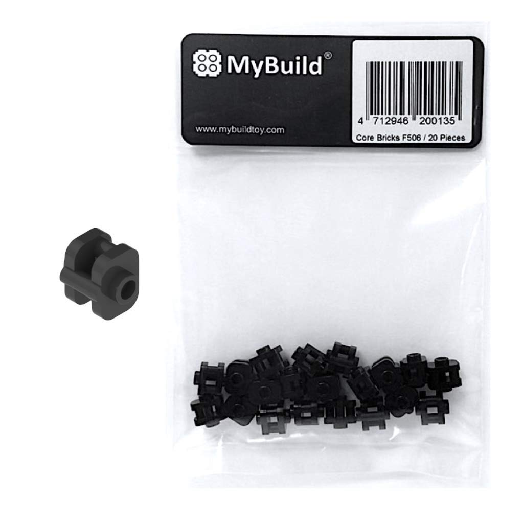 MyBuild Bricks F506 clip bar pack enables flexible multi-angle connections for mecha builds.