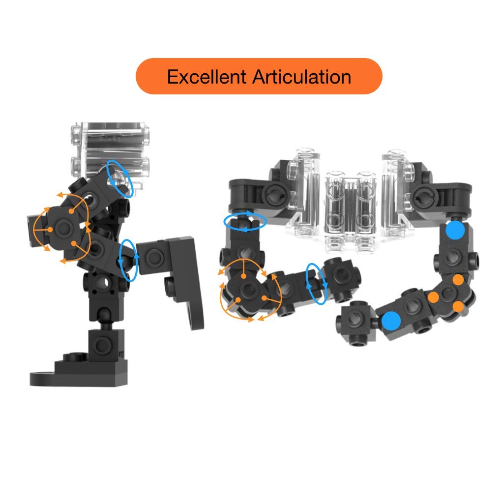 MyBuild Bricks F506 elbows and knees connectors support dynamic limb articulation for poseable figures.
