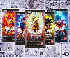 MYCYBERSTASH DBZ FB-01 booster pack art for collection display