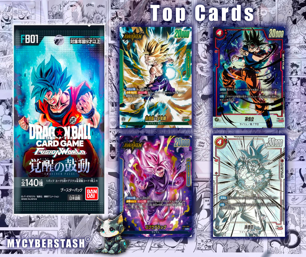 MYCYBERSTASH DBZ FB-02 booster pack vibrant artwork for deck inspiration